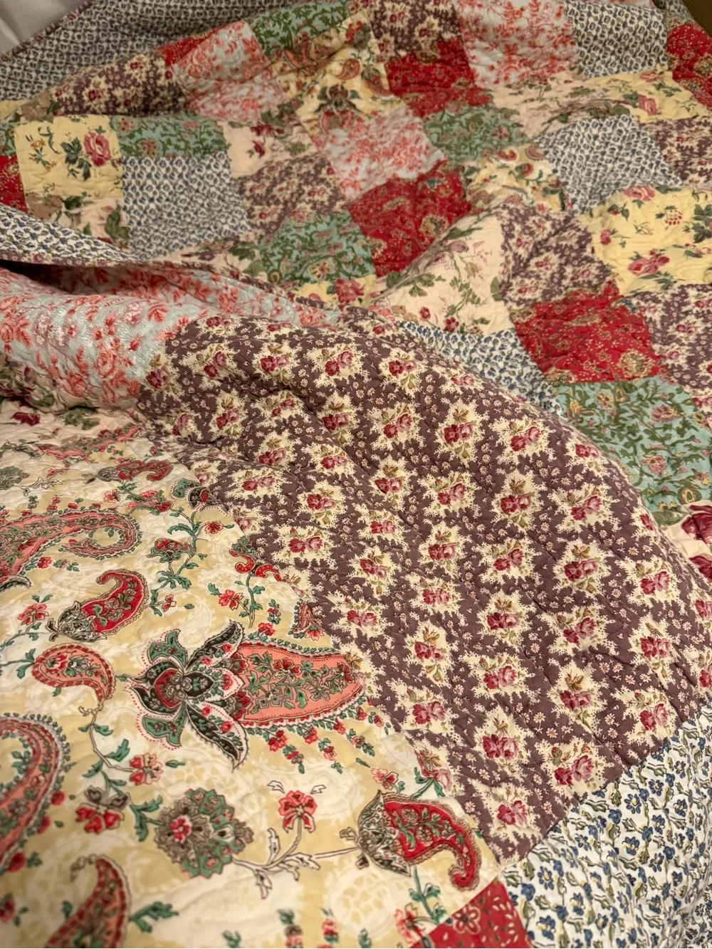 Pottery Barn colorful patchwork